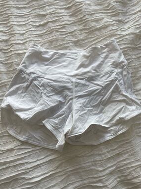lululemon athletica White Lightweight Athletic Shorts